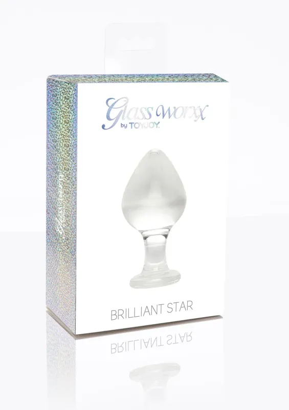 ToyJoy Glass Worxx Brilliant Star - Buttplug