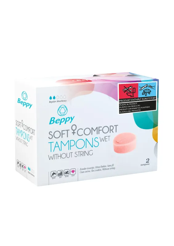 Beppy Soft Comfort Wet Tampons - 2 Stuks