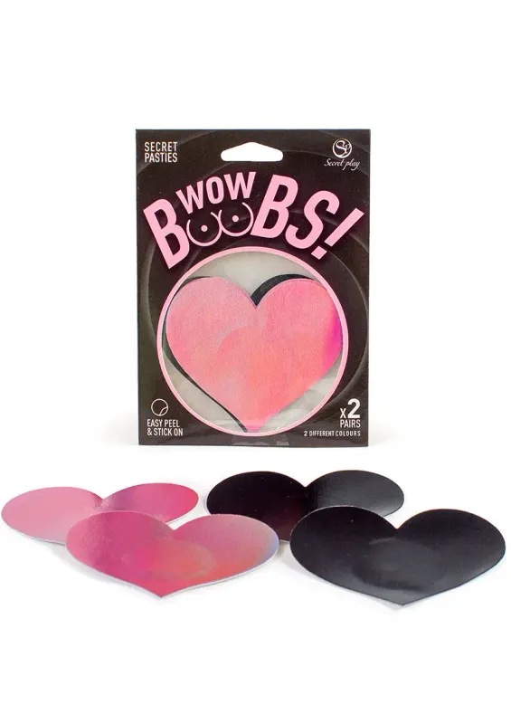 Secret Play WOW Boobs Hart Tepelstickers