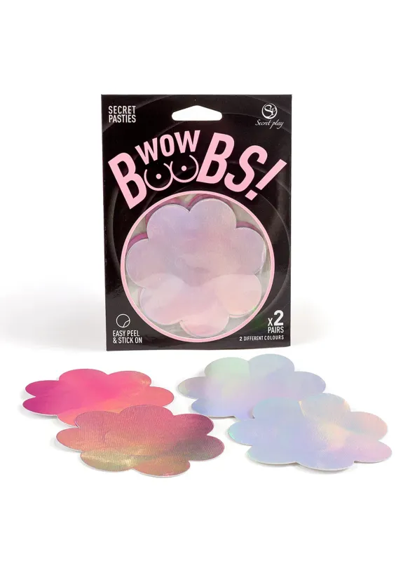 Secret Play WOW Boobs Bloem Tepelstickers