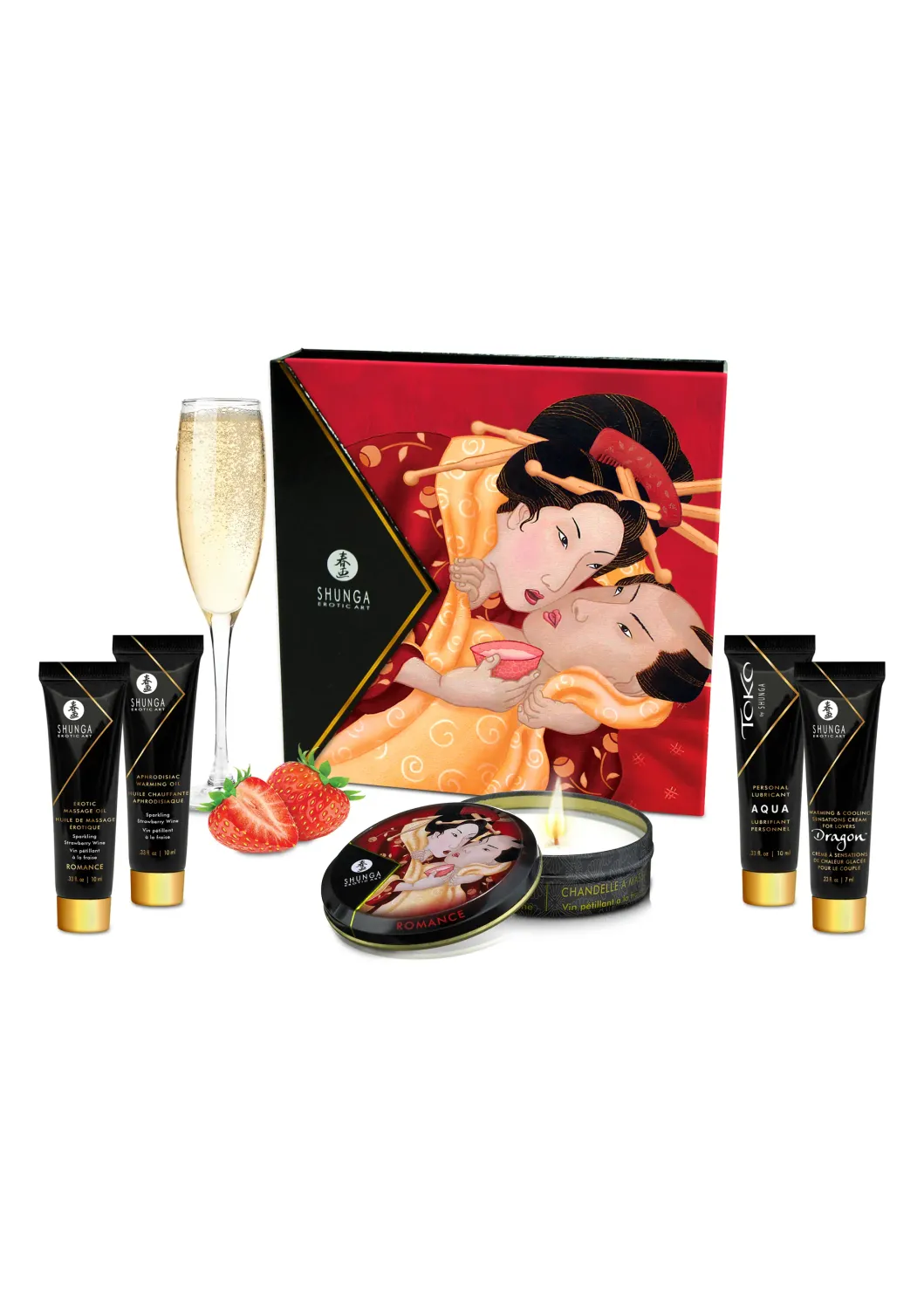 Shunga Geisha&#39;s Secrets Set - Aardbei