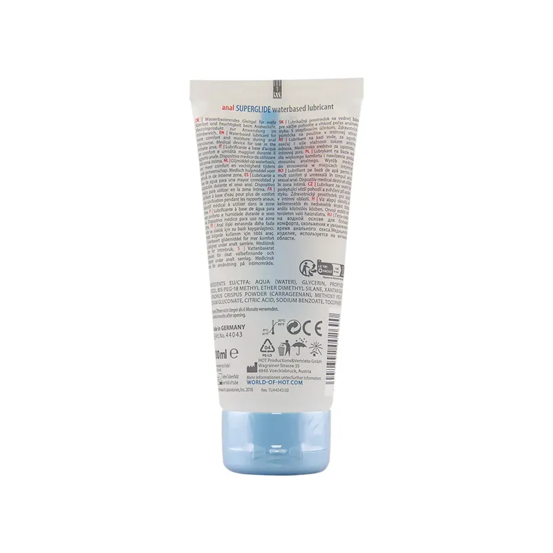 HOT Superglide Glijmiddel Waterbasis Anaal