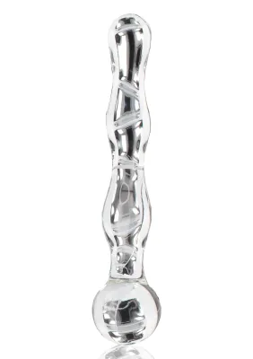 Glass Worxx Sparkle Wand Dildo - 18 cm
