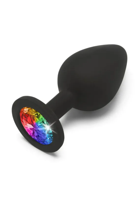 Anal Play Rainbow Booty Jewel - Middel