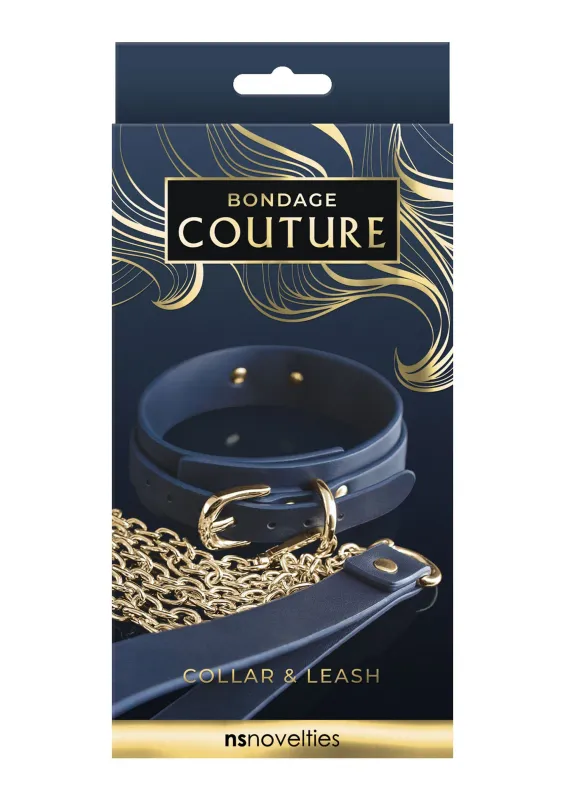 NS Novelties Bondage Couture Halsband &amp; Riem