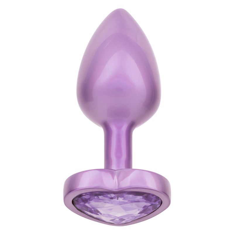 Jewel Amethyst Heart Buttplug - Klein
