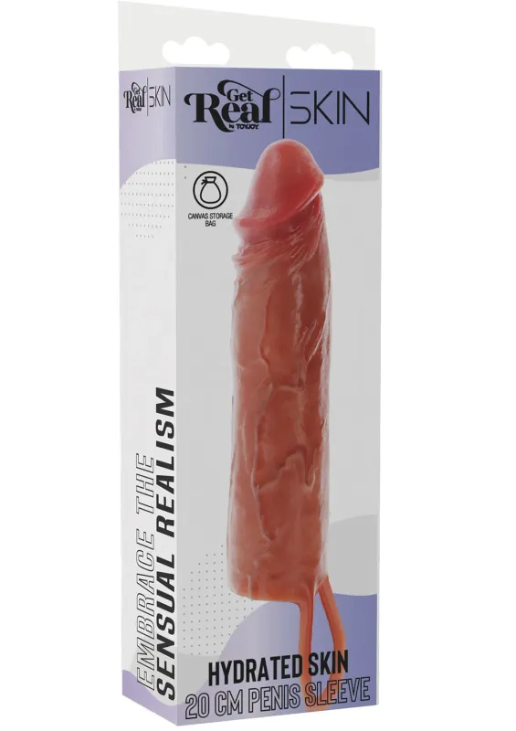 ToyJoy Get Real Penis Sleeve Hydrated Skin 20cm