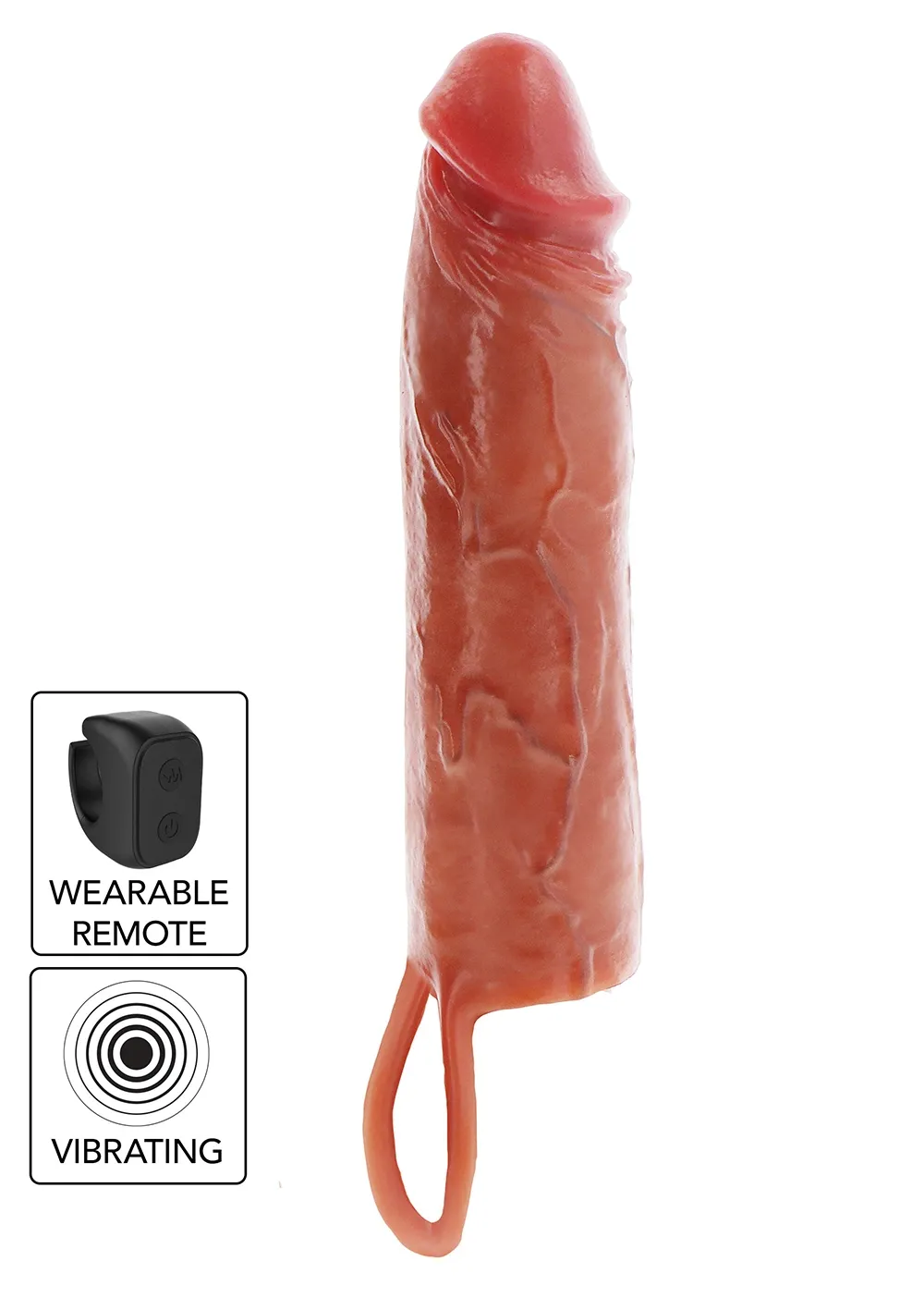 ToyJoy Get Real Penis Sleeve Hydrated Vibrating 20cm