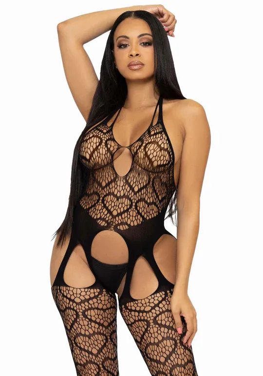 Leg Avenue - Bodystocking met Jarretels