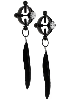 TABOOM Nipple Play - Fluwelen Veren Tepelklemmen