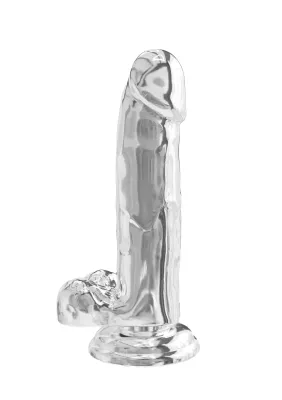 ToyJoy Get Real Dildo Diamond met Ballen - 18 cm