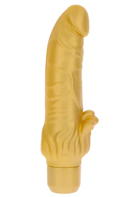 ToyJoy Get Real Vibrator Gold Dicker Stim ToyJoy Get Real Vibrator Gold Dicker Stim