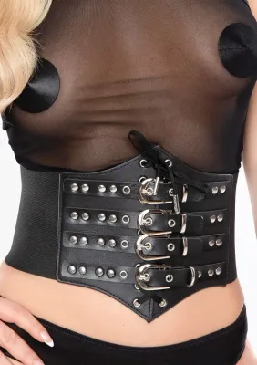 Kinky Diva Waist Cincher - Korset Riem met Gespen