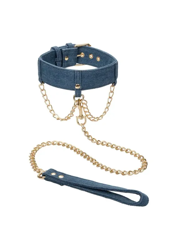 Ride 'Em Denim Halsband met Riem