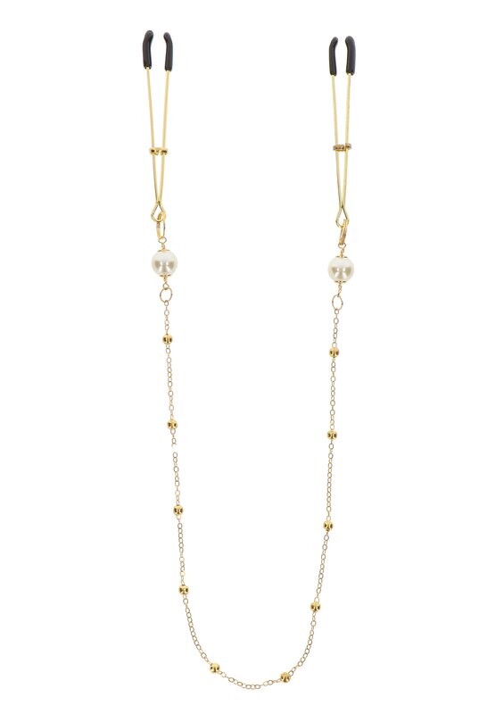 TABOOM Nipple Play - Tepelklemmen met Parels &amp; Ketting