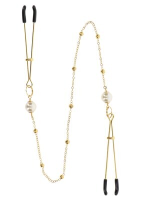 TABOOM Nipple Play - Tepelklemmen met Parels &amp; Ketting