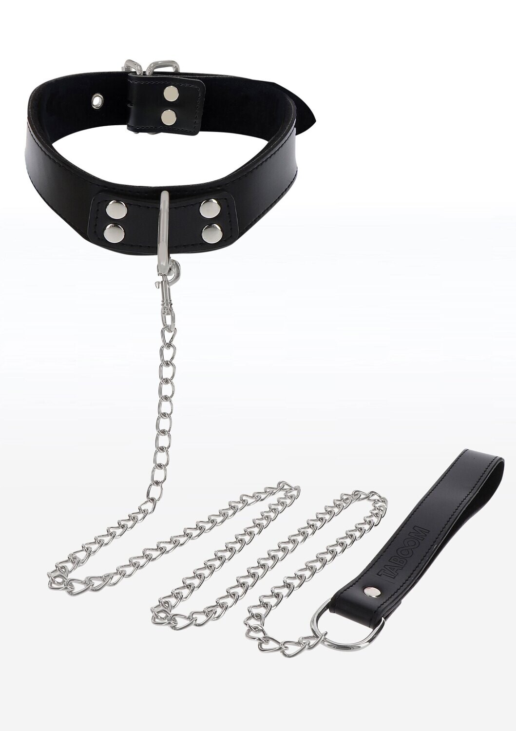 TABOOM Luxury Bondage Essentials - Halsband met D-Ring &amp; Riem