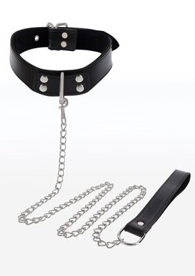 TABOOM Luxury Bondage Essentials - Halsband met D-Ring &amp; Riem