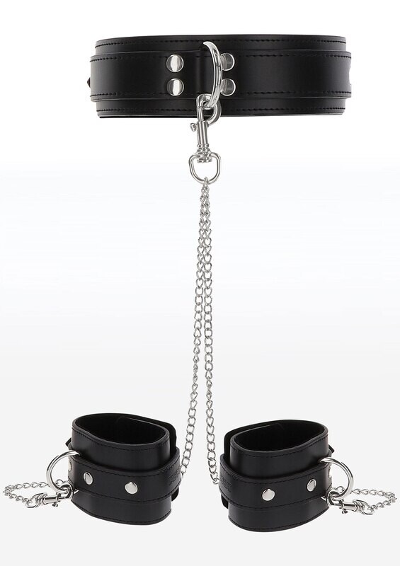 TABOOM Luxury Bondage Essentials - Halsband met Handboeien Set