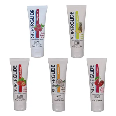 HOT Superglide Glijmiddel met Smaak - 75 ml HOT Superglide Glijmiddel met Smaak - 75 ml