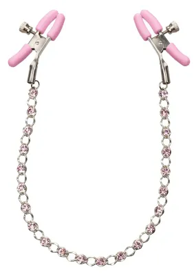 First Time Tepelklemmen met Kristallen Ketting