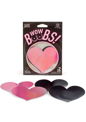 Secret Play WOW Boobs Hart Tepelstickers