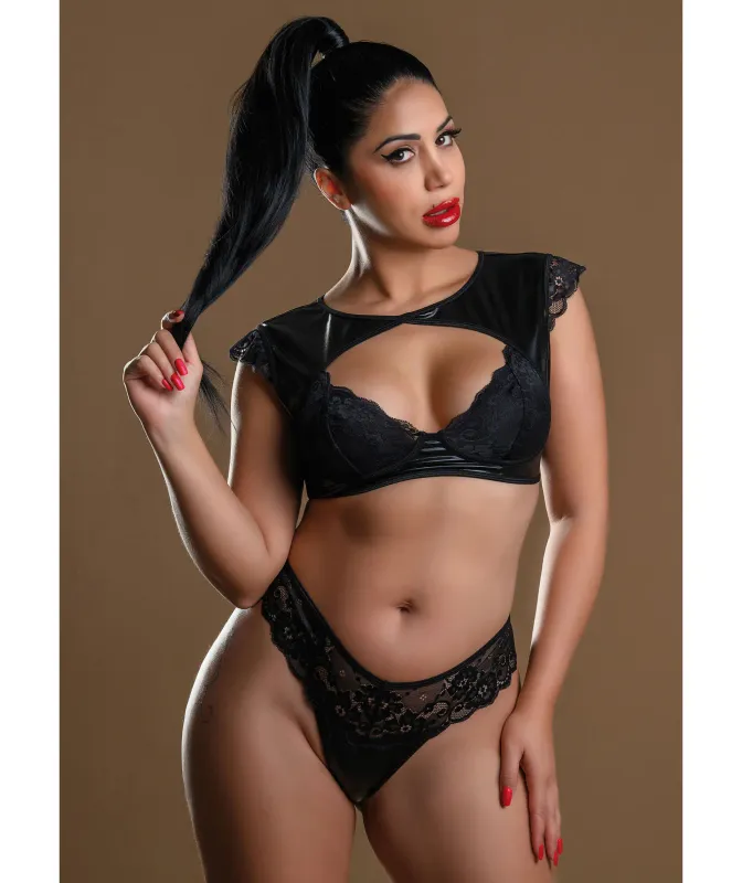 Daring Intimates Naughty Whispers 2-delige Wetlook Bra Set