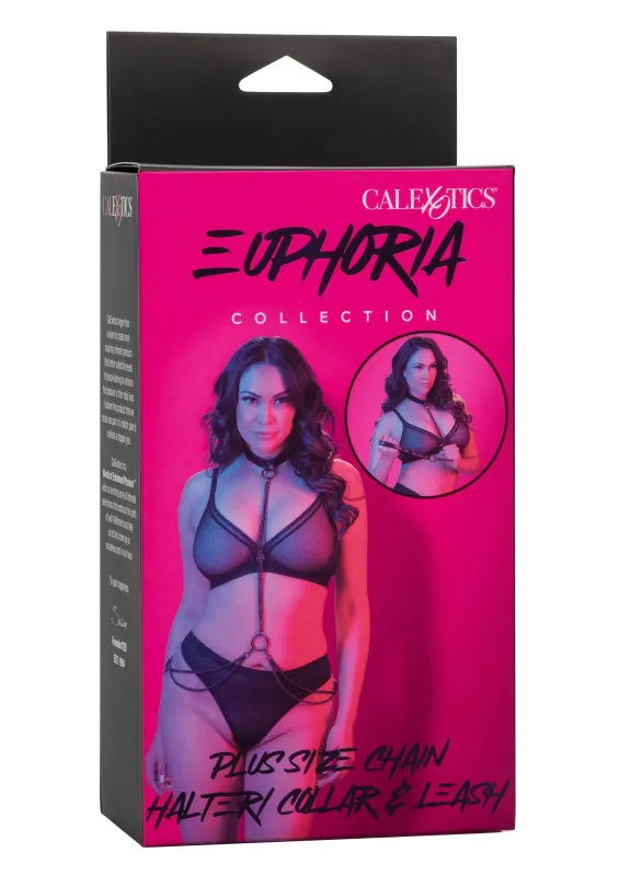 Euphoria Halsband en Ketting Harnas - Plus Size Euphoria Halsband en Ketting Harnas - Plus Size