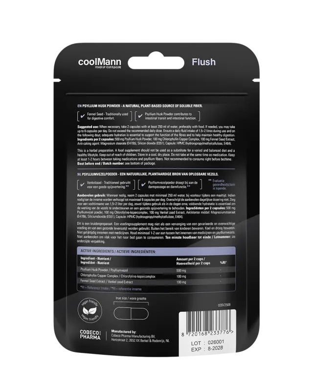 CoolMann Flush - 60 Capsules