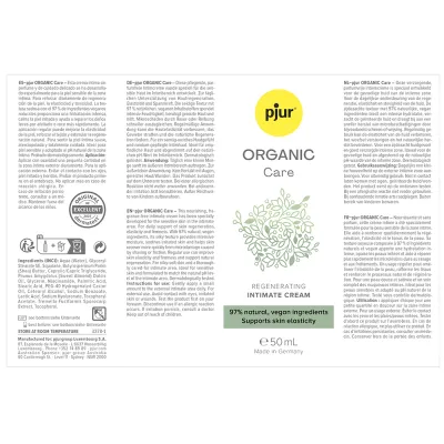 Pjur Organic Care Crème - 50 ml