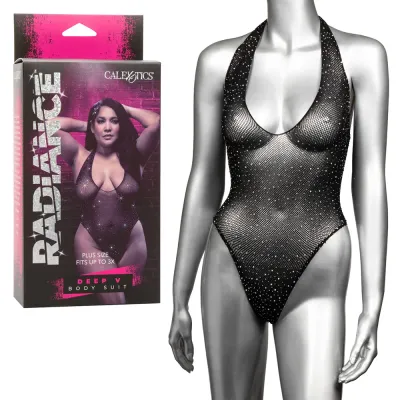 Radiance Deep V Bodysuit Plus