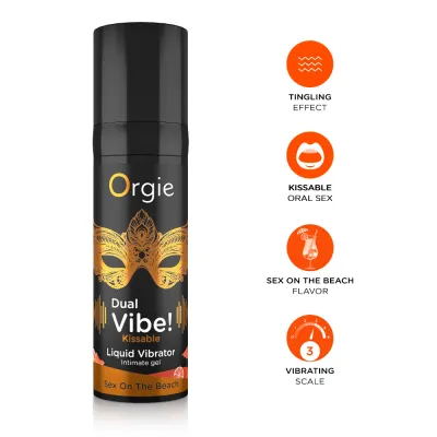 Orgie Dual Vibe! Sex On The Beach Liquid Vibrator - 15 ml