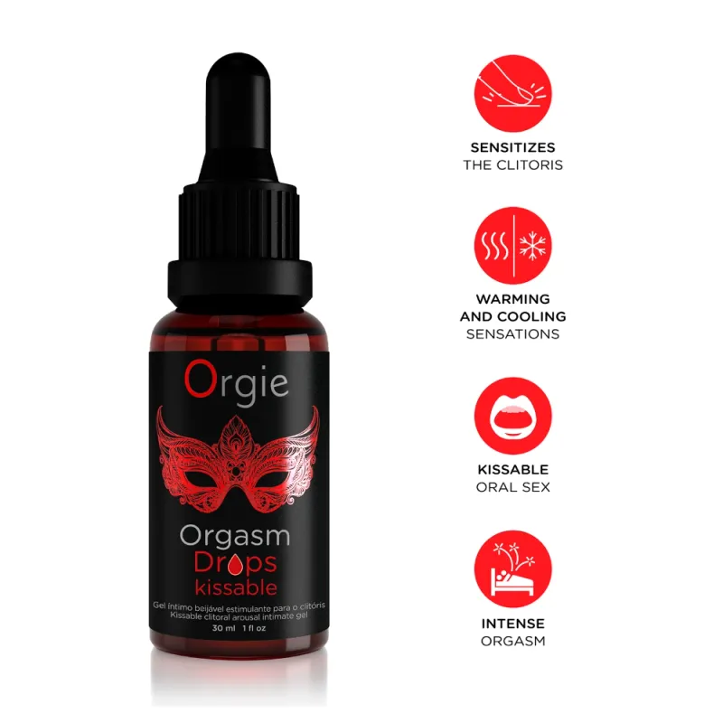 Orgie Orgasm Drops Kissable - 30 ml