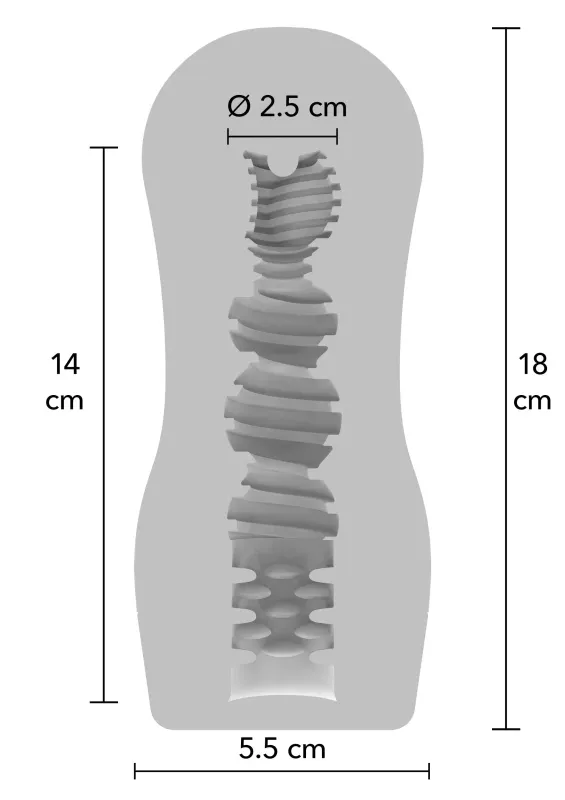 ToyJoy Hero Clear Grip Masturbator