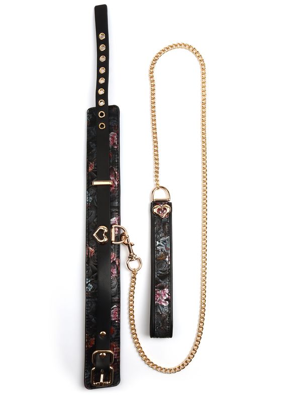 Geisha Floral Jacquard Collar & Leash