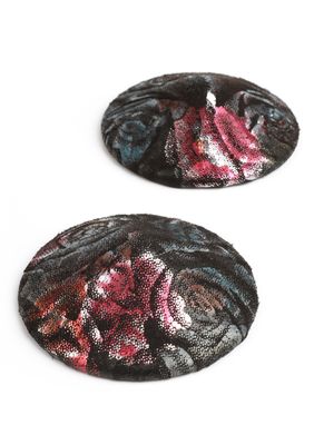 Geisha Floral Jacquard Tepelstickers
