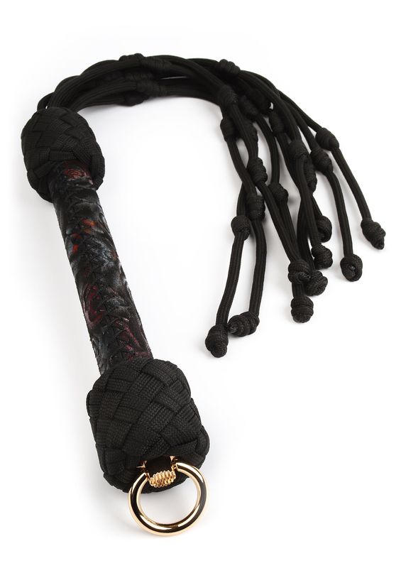 Geisha Floral Jacquard Knot Flogger