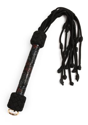Geisha Floral Jacquard Knot Flogger