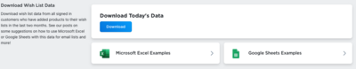 Report on Wish List Data