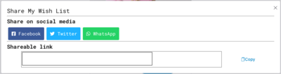 Shareable Wish Lists