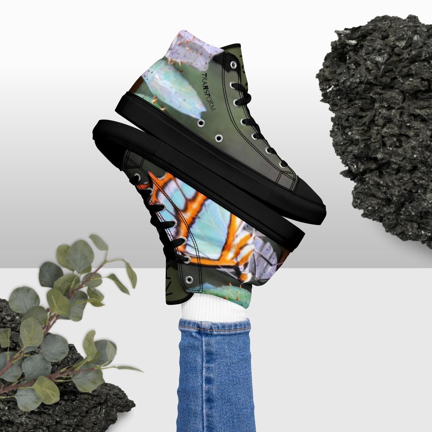 Womens Transform high top canvas shoes