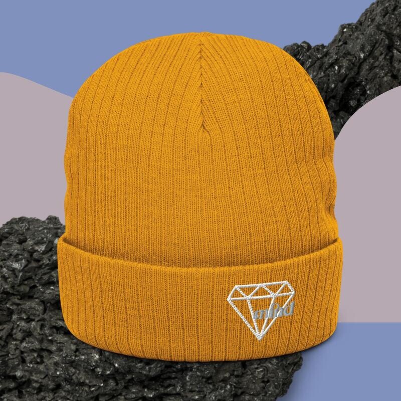 Diamond Mind Ribbed knit beanie