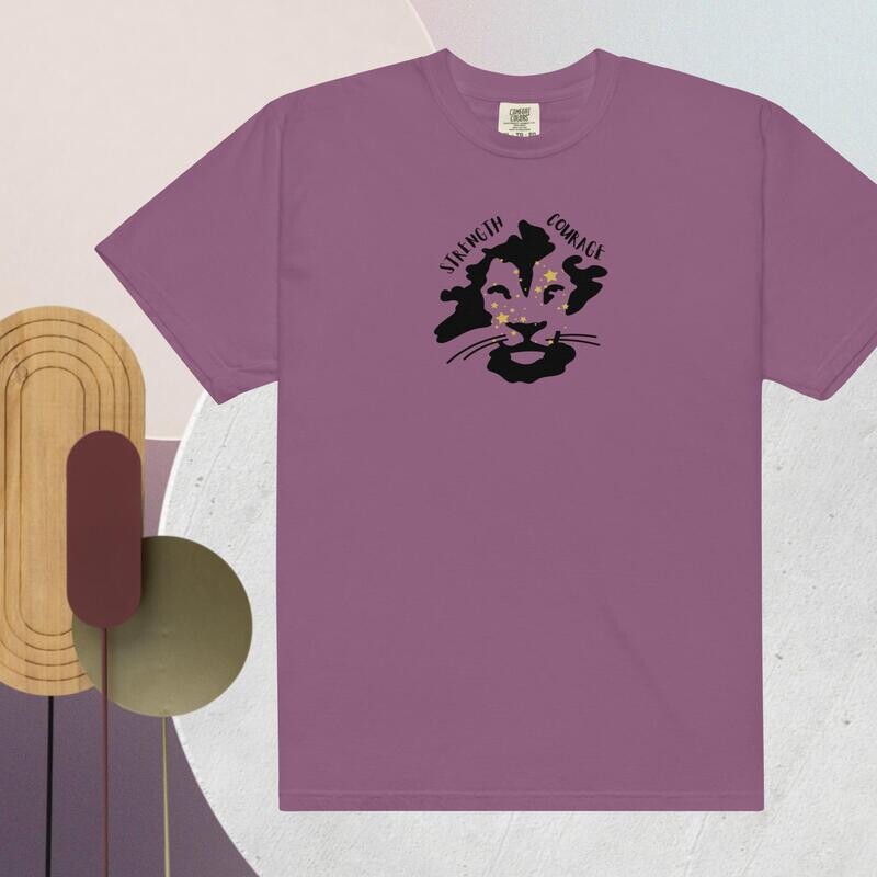 Lion Heart Unisex garment-dyed heavyweight t-shirt