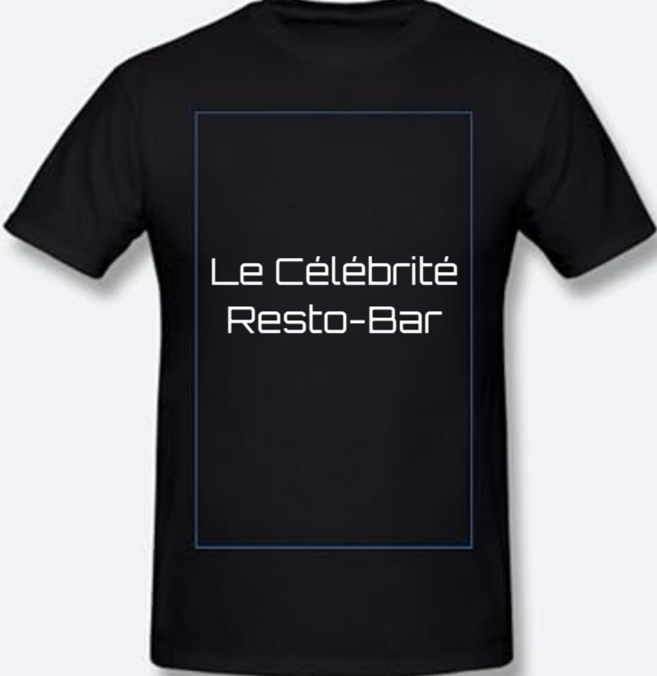 T SHIRT LE CÉLÉBRITÉ NOIR