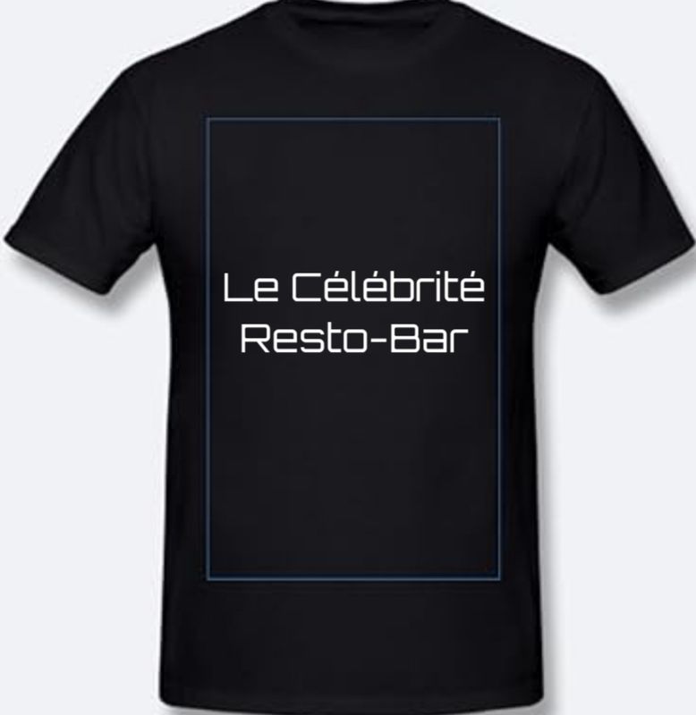 T SHIRT LE CÉLÉBRITÉ NOIR