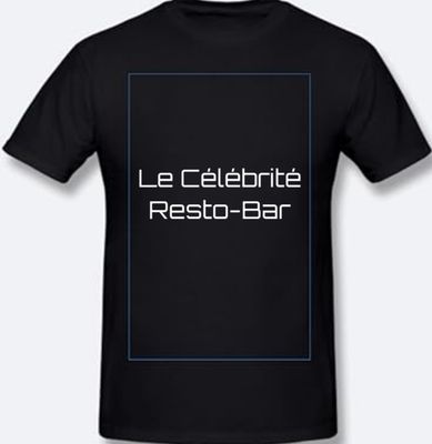 T SHIRT LE CÉLÉBRITÉ NOIR