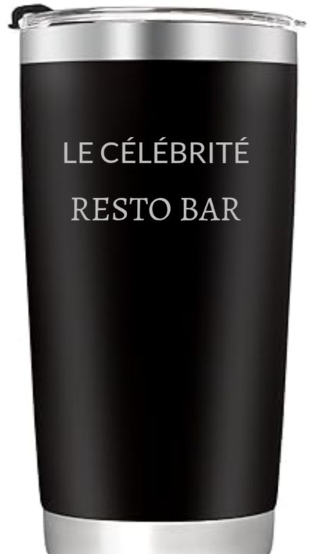 TASSE À LIQUIDE NOIR LE CÉLÉBRITÉ AVEC BOÎTE