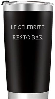 TASSE À LIQUIDE NOIR LE CÉLÉBRITÉ AVEC BOÎTE