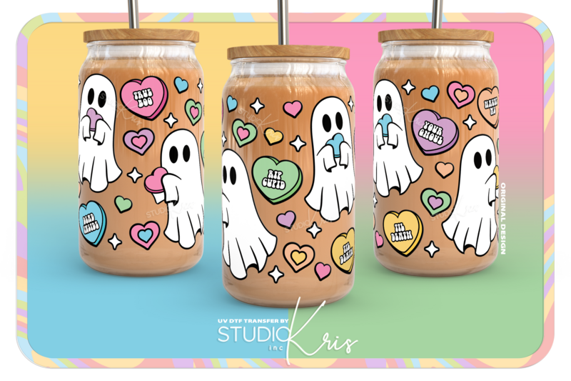 Ghost Boo's UV DTF Cup Wrap