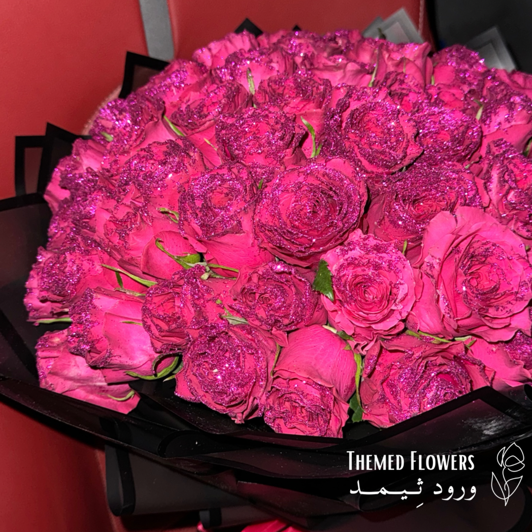 Glitter bouquet (Hot pink)